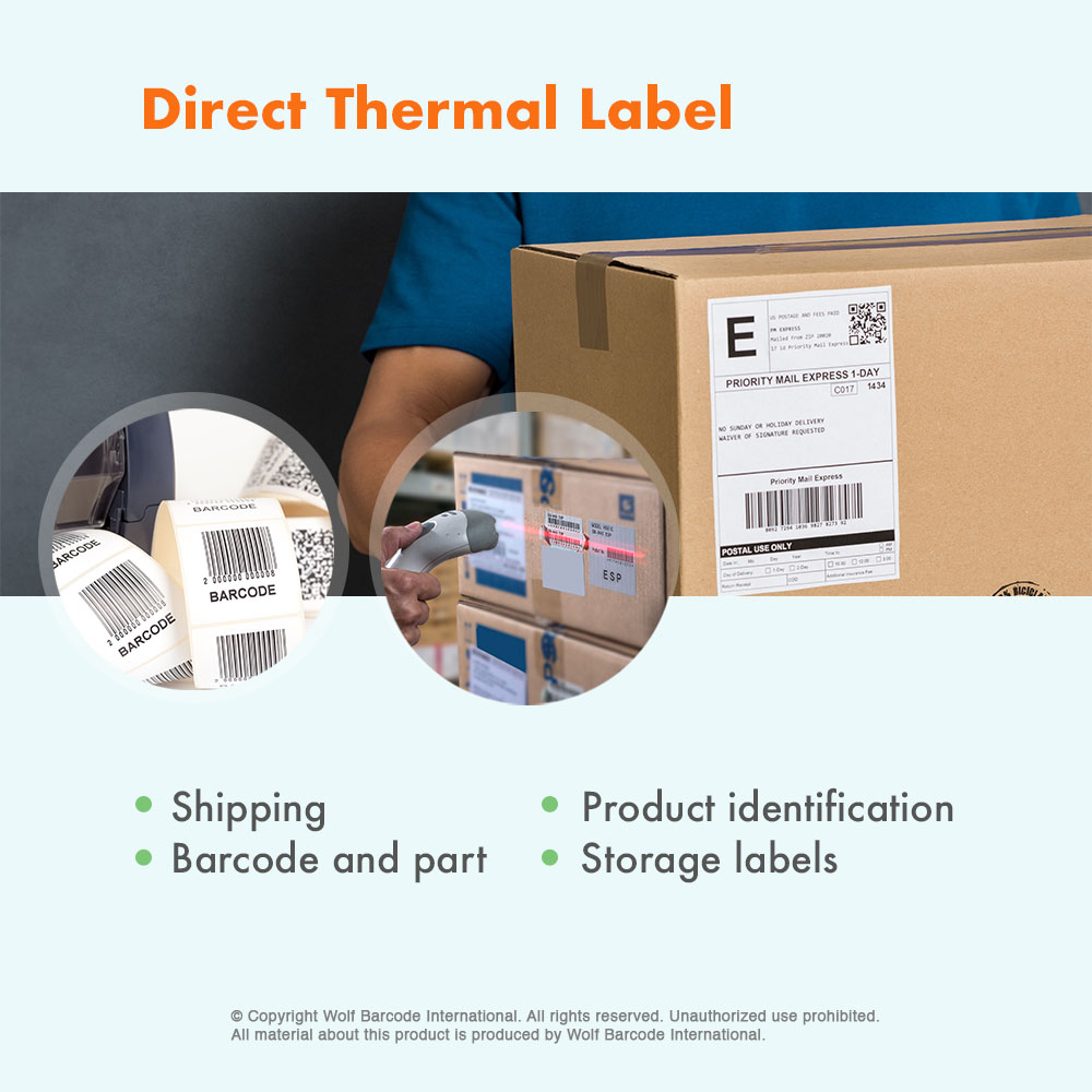 thermal transfer label applications - shipping label