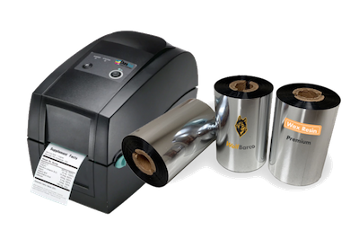 GoDex RT200i printer thermal transfer ribbon wax, wax-resin and resin