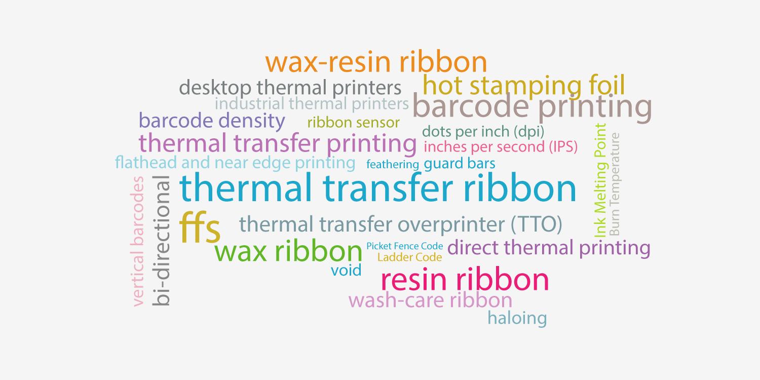 Terminology of Thermal Transfer tag clouds